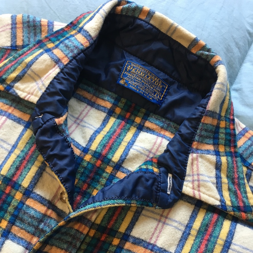Pendleton Plaid Wool Button Down Shirt - image 2